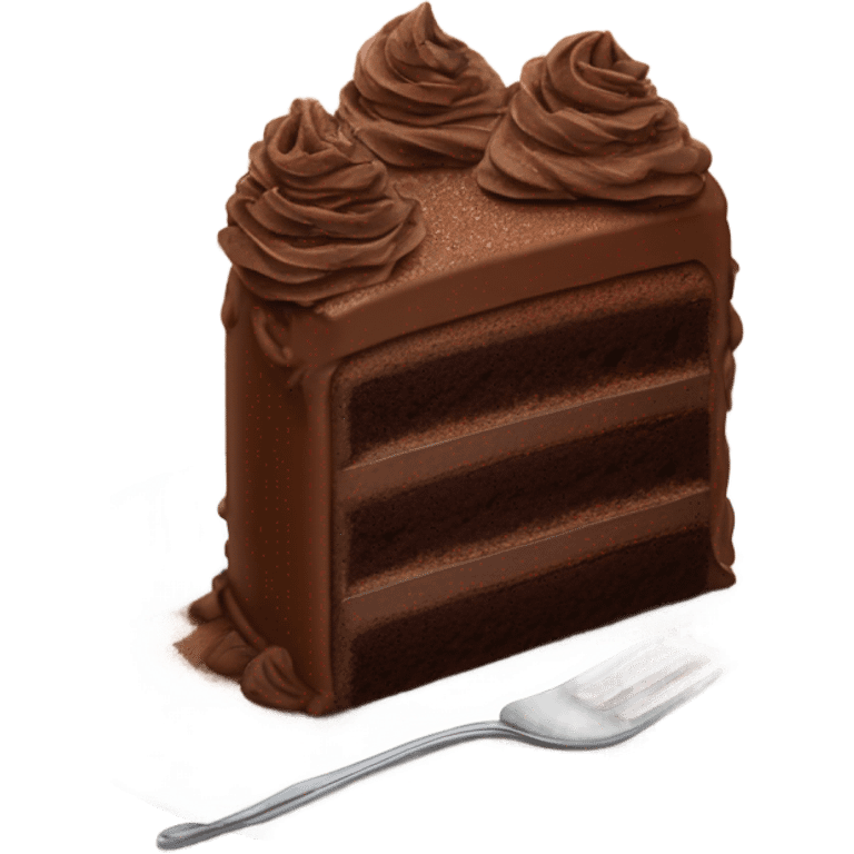 Chocolate cake emoji