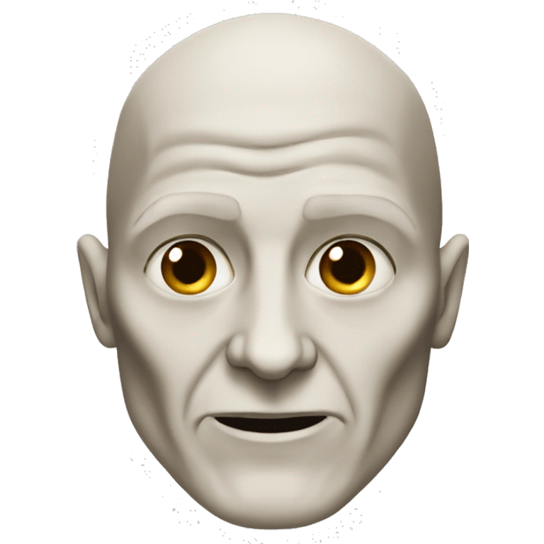 Voldemort without his nose  emoji