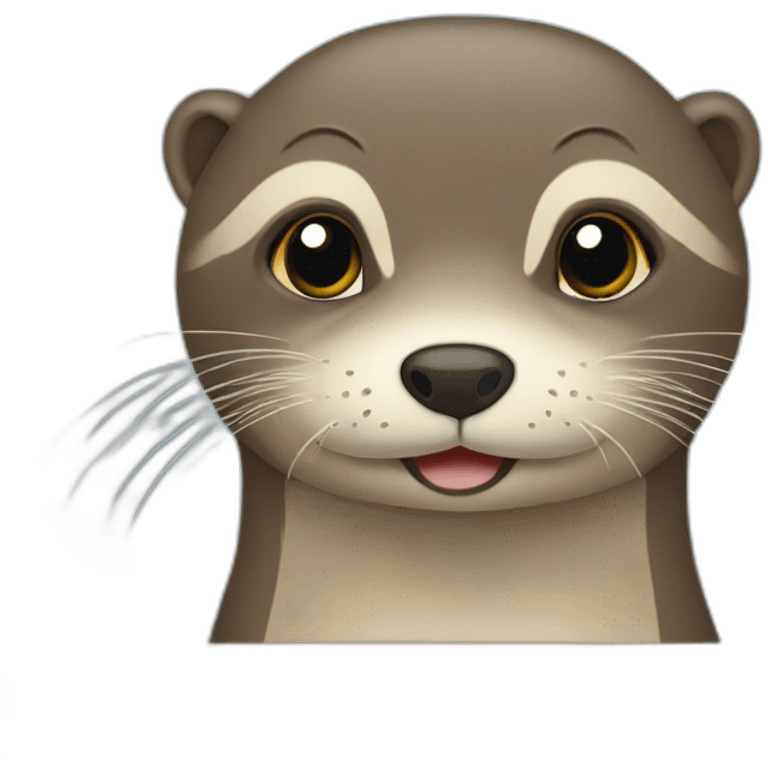 Loutre qui fume emoji