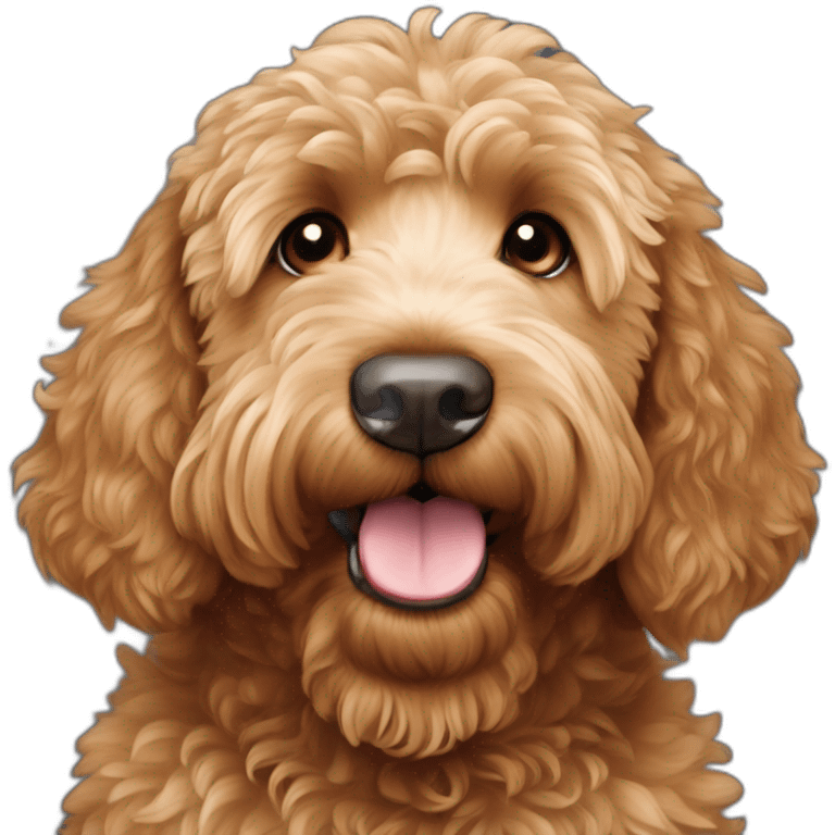 chestnut goldendoodle emoji