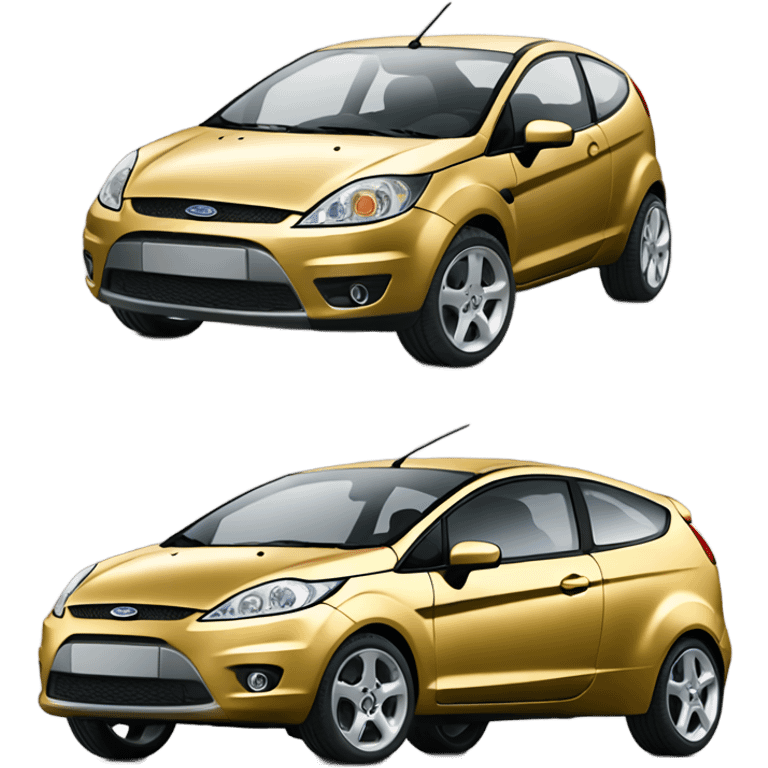 Ford Fiesta 2004 gold color emoji