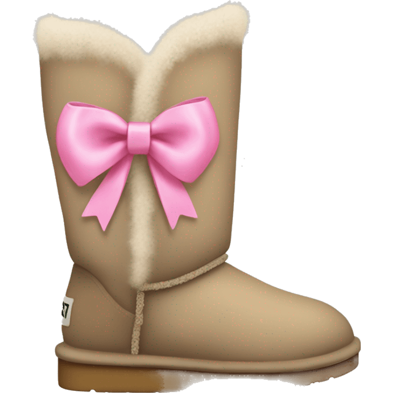 Uggs with a pink bow  emoji