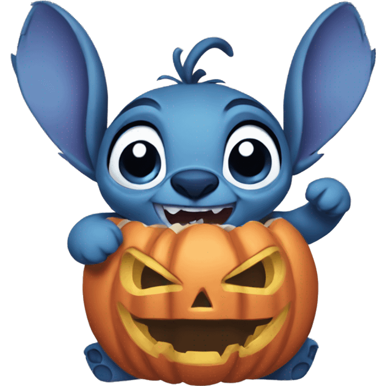 stitch halloween 🎃 emoji