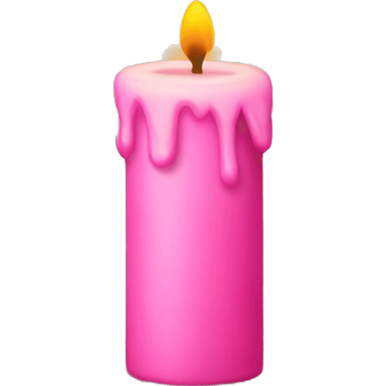 Pink candle emoji