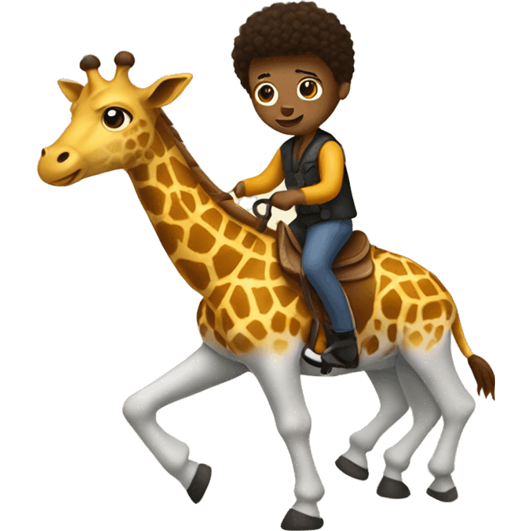 Me riding a giraffe  emoji