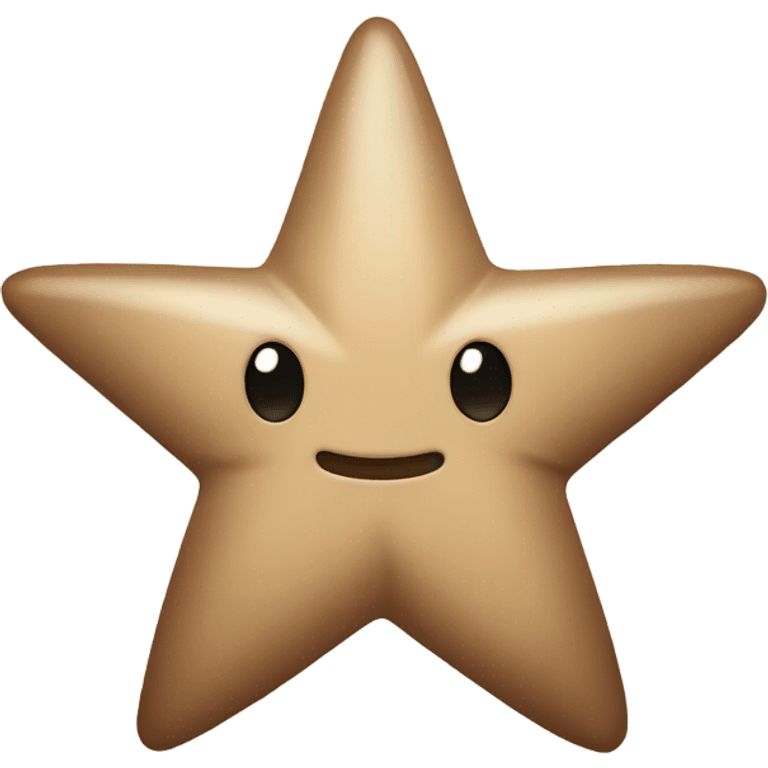 beige star with brown bow emoji