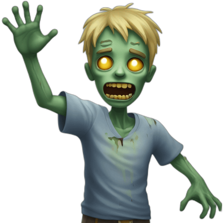 zombie raised arms emoji