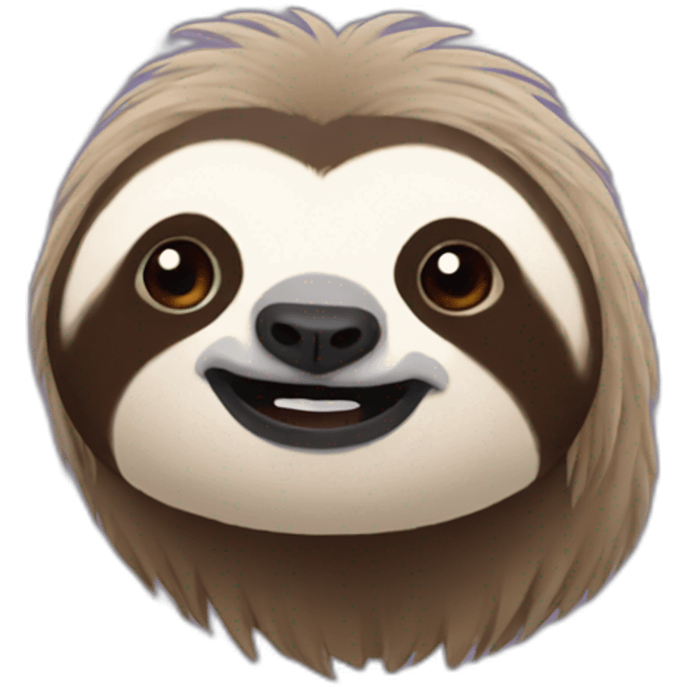 Sloth with air-pods emoji