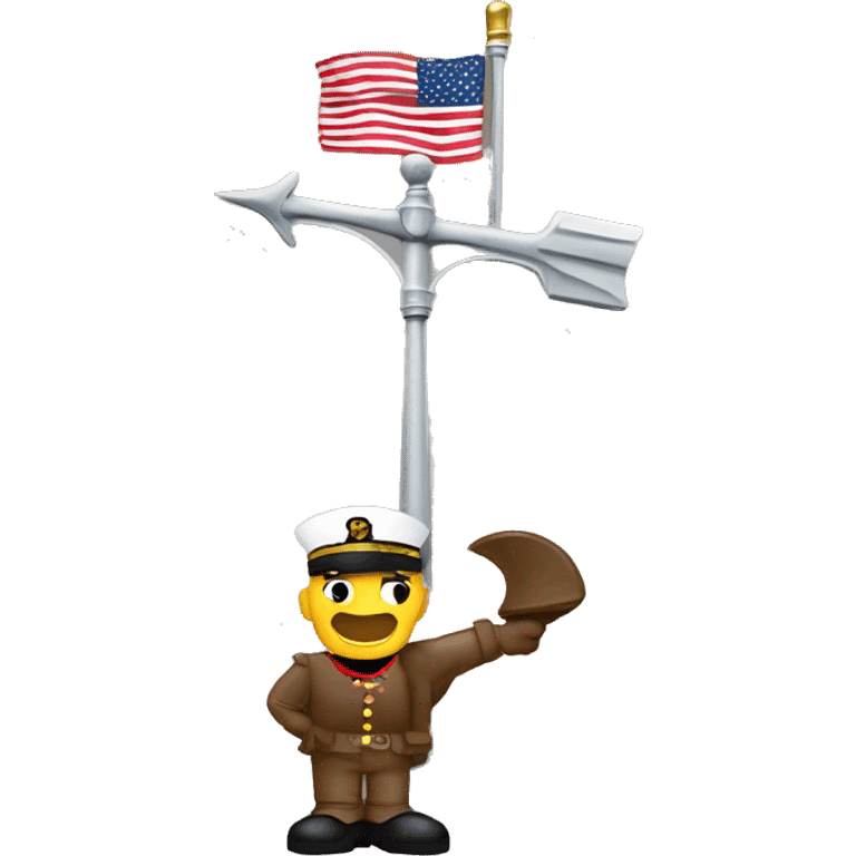 US marine with weather vane emoji