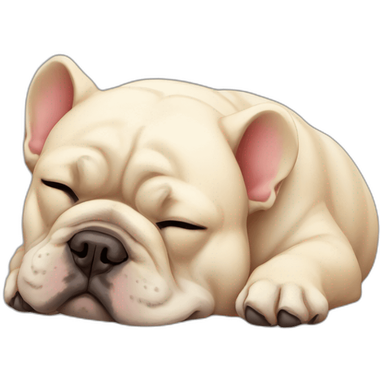 sleeping-fat-french-bulldog-brindal emoji