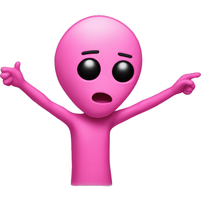 pink dab person emoji