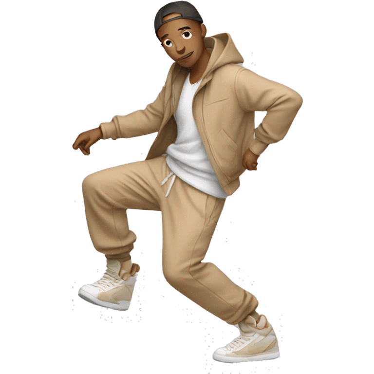 beige outfit breakdancer emoji