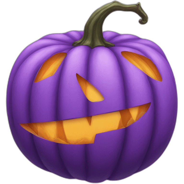 Purple pumpkin emoji