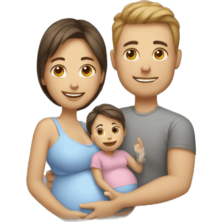 Pregnant family  emoji