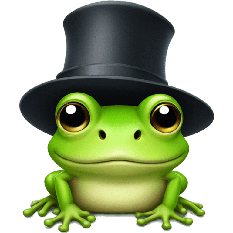 frog with hat emoji