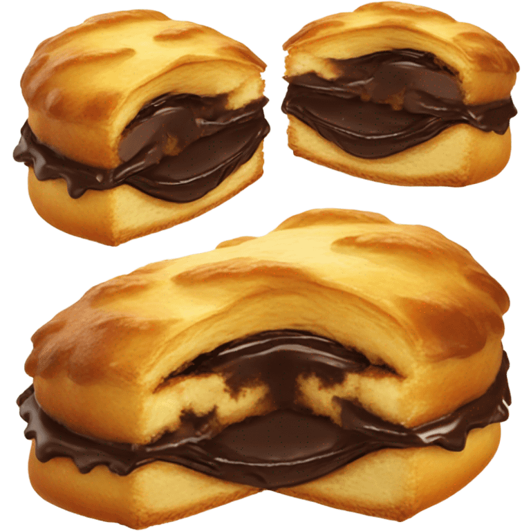 chocolate croissant  emoji