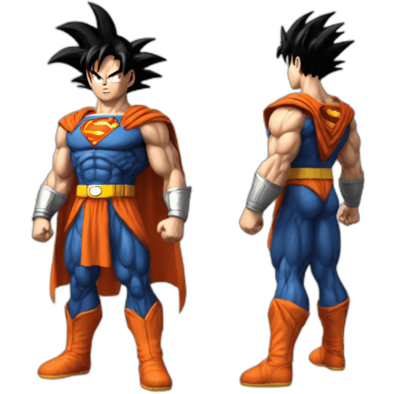 Goku-combat-superman emoji