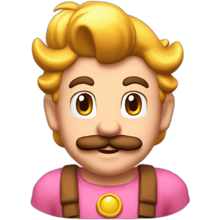 Mario love peach emoji