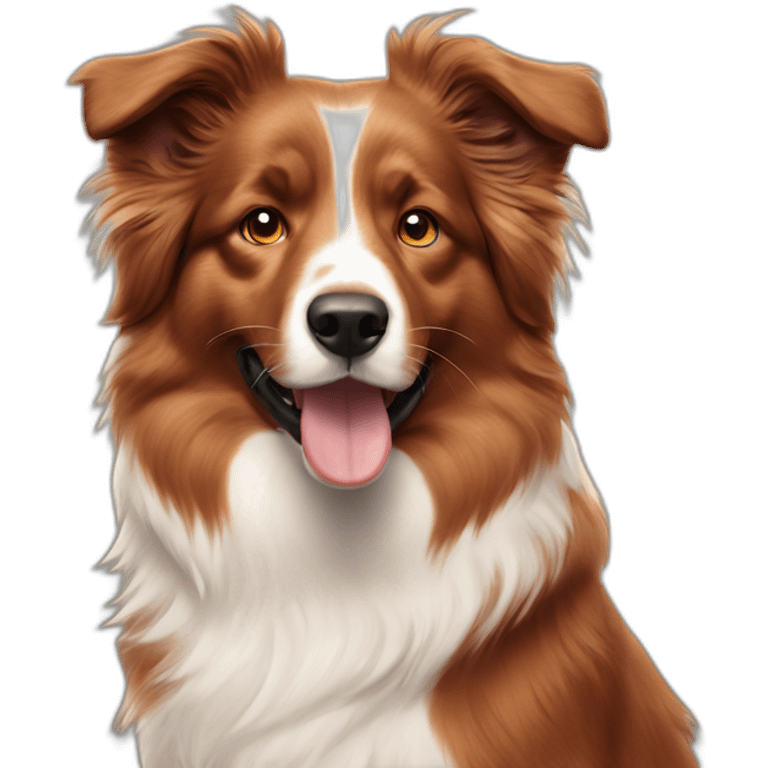 Red Australian sheperd emoji