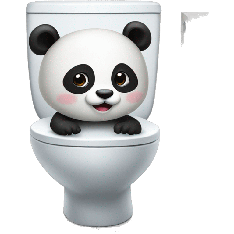 panda on a wc emoji