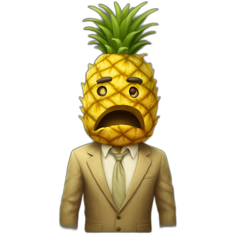 Sad Pineapple Man emoji