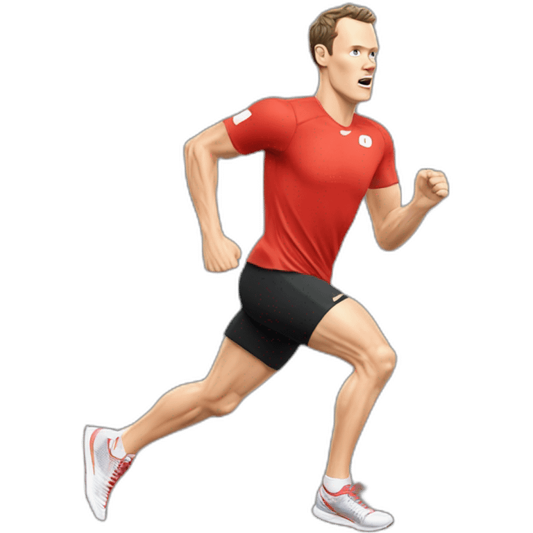 Jonathan Toews running a marathon emoji