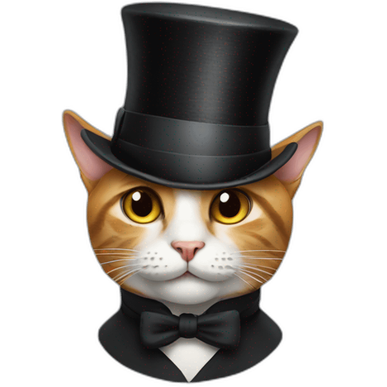 cat in a top hat emoji