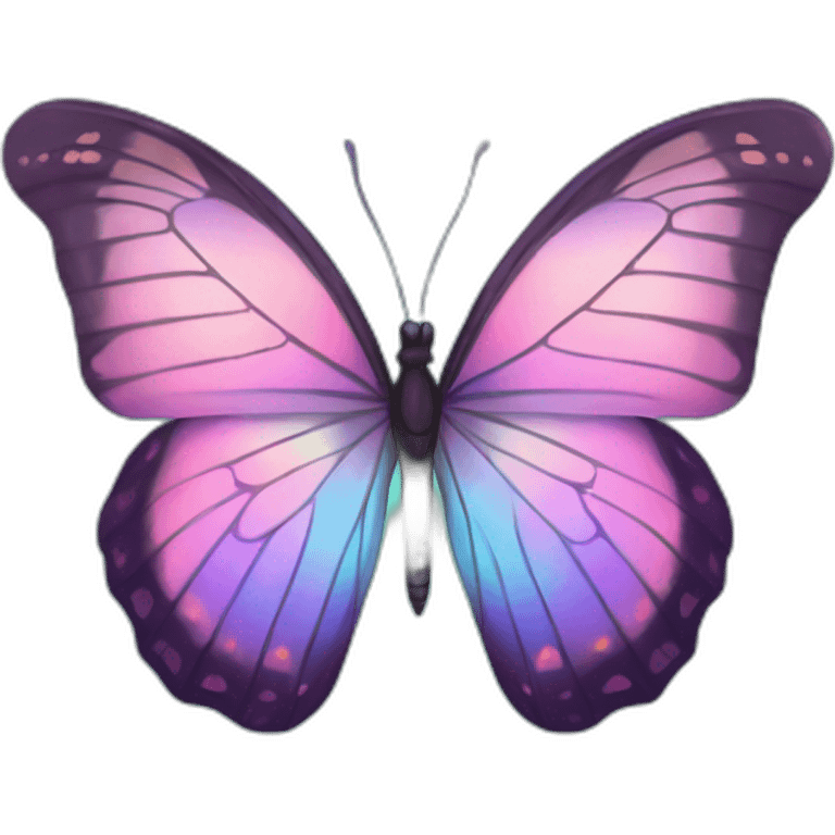 Pastel nebula butterfly emoji