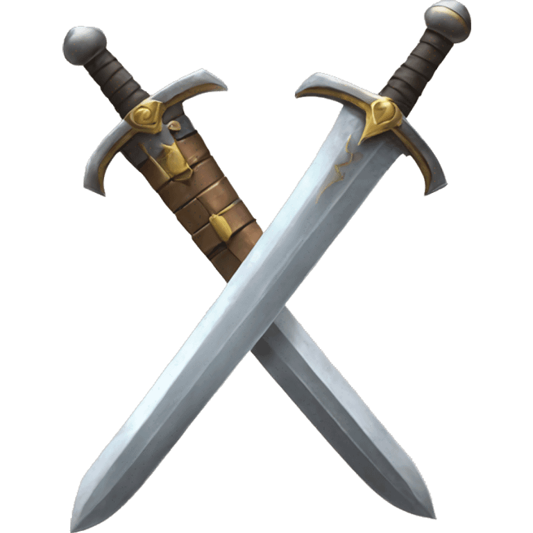 Two knights fighting sword emoji