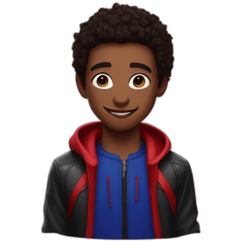 Miles morales across the spiderverse emoji