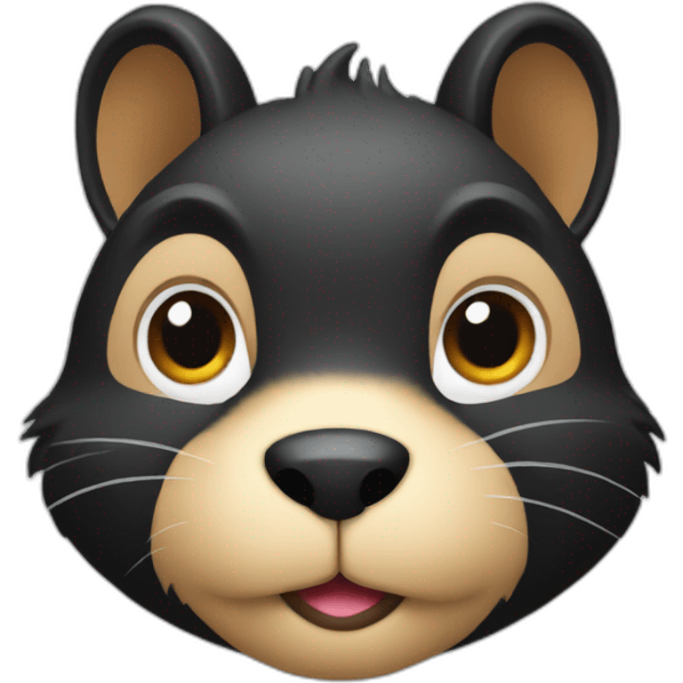 squirrel with black jacket emoji