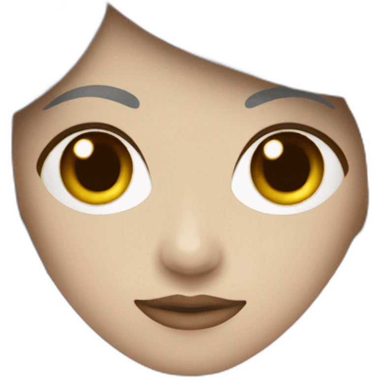 Mujer de pelo blanco con máscara de Oni japones emoji