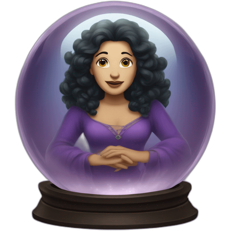 Madam Leota in a Crystal ball emoji