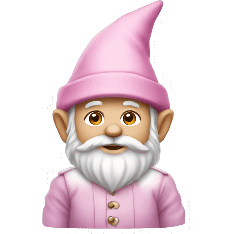 Gnome with a light pink hat emoji