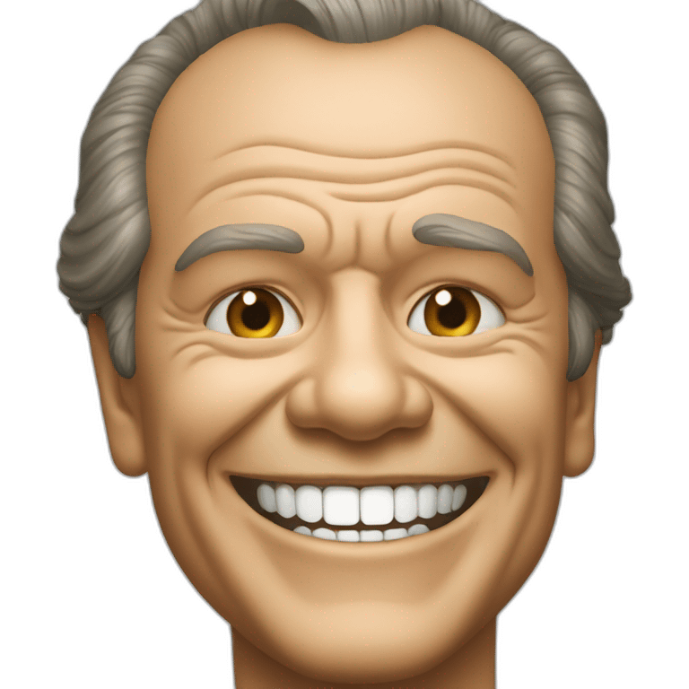 jack nicholson smile emoji