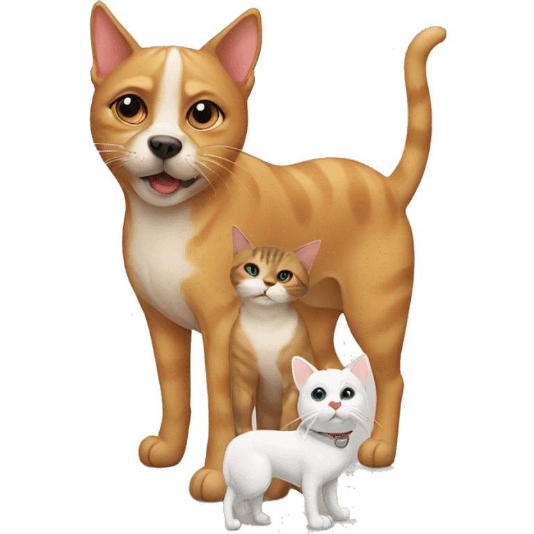 Cat with dog emoji