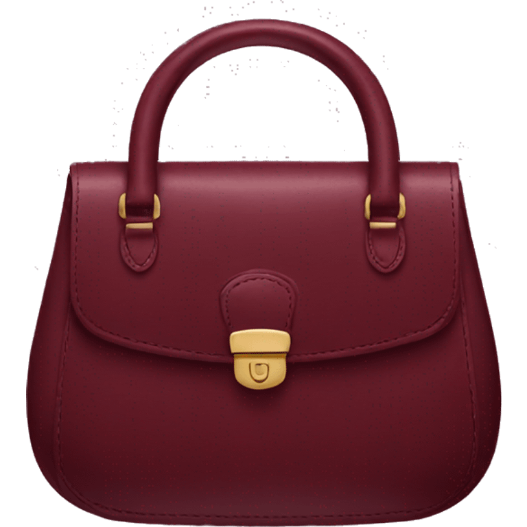 Burgundy purse emoji