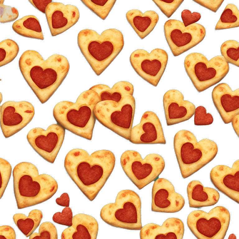 Heart shaped pizza  emoji