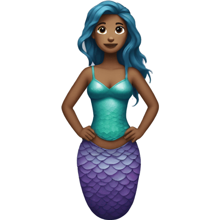 mermaid with tanktop and long torso emoji