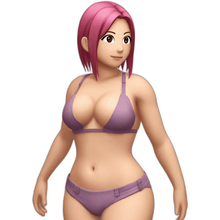 sakura haruno full body pawg micro bikini back focus emoji