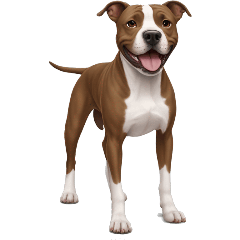 Walk with staffordshire Bull terrier emoji