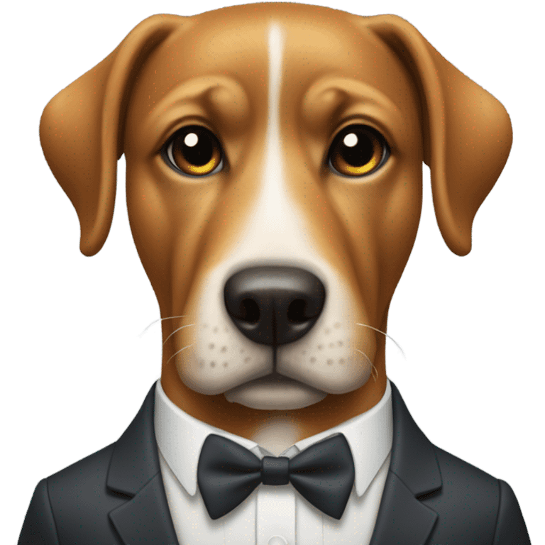 Dog in suit emoji