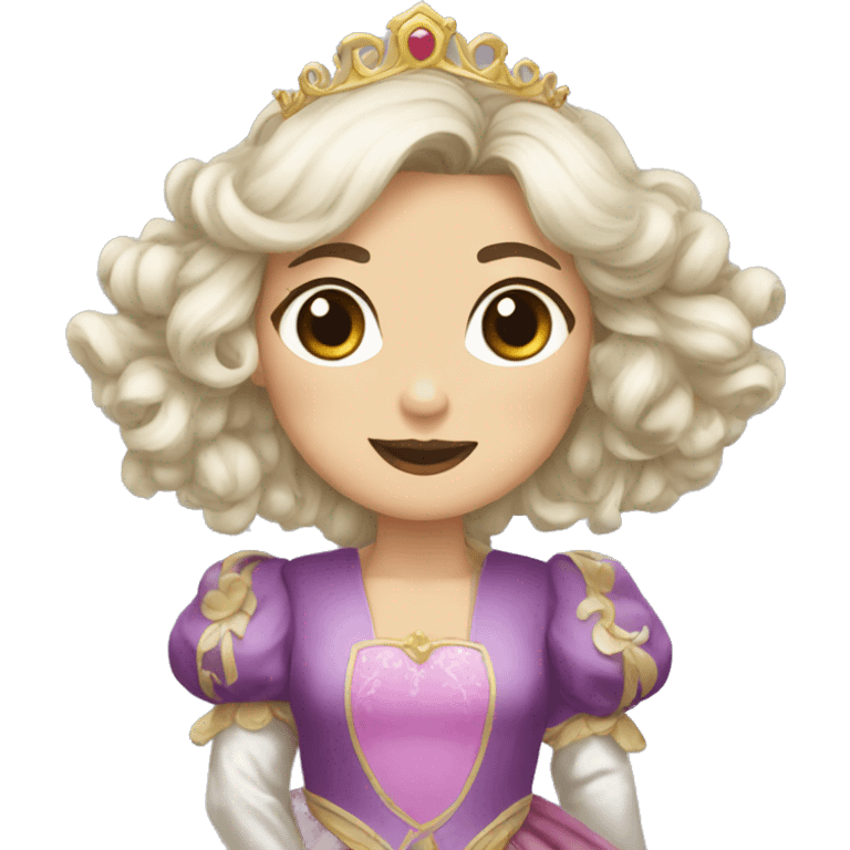 Shitzu vestida de princesa emoji