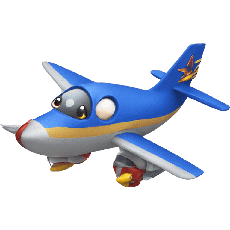 sonic and plane emoji