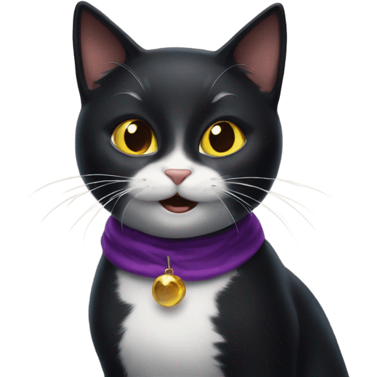 amazed magical black cat  emoji