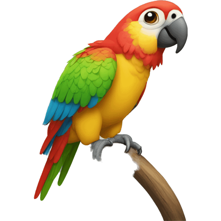 parrot, no branch emoji