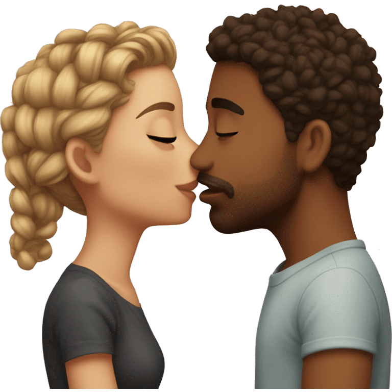 Cute couples kissing each other cute kiss  emoji