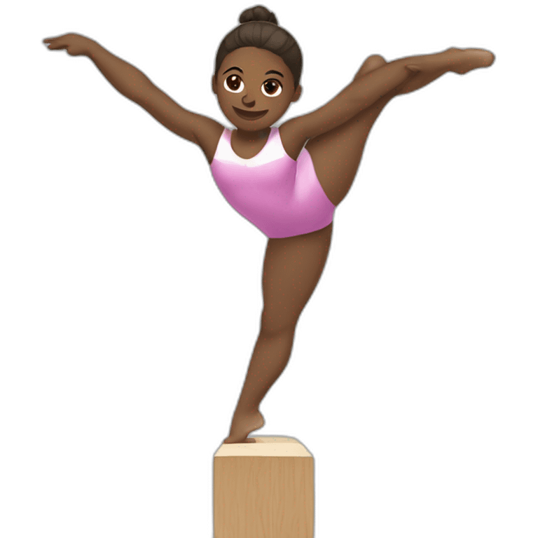 gymnast on balance beam emoji