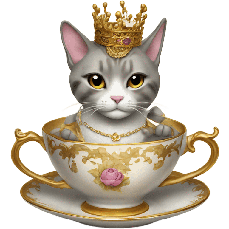 royal cats drinkin tea emoji