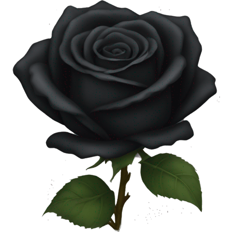 Black rose  emoji